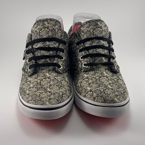 Vans Atwood (TBR4R) Paisley Print Shoes Henna Black (VN-0U4IAYQ) Size 7 Women's - Picture 2 of 10